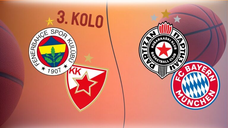 Fenerbahče vs Crvena zvezda i Partizan vs Bajern - 3. kolo Evrolige 2024/25 - košarkaški mečevi