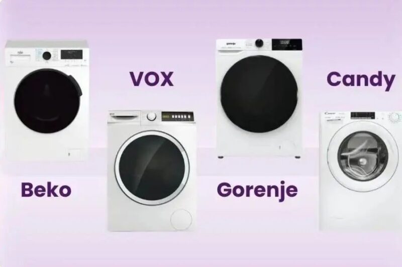 Različiti modeli veš mašina - Beko, VOX, Gorenje, Candy.