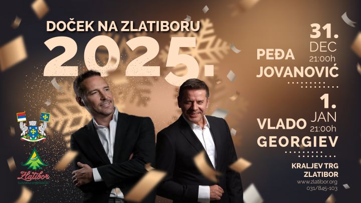 Najava dočeka Nove godine 2025. na Zlatiboru sa Peđom Jovanovićem i Vladom Georgievim